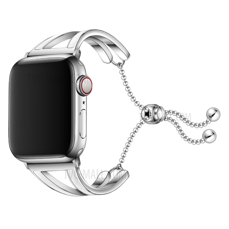 Edelstahl-Uhrenarmband Schmuck Armband Für Apple Watch Serie 6 SE 5 4 40mm / Serie 3 2 1 38 Mm - Silber- / Weiß-3