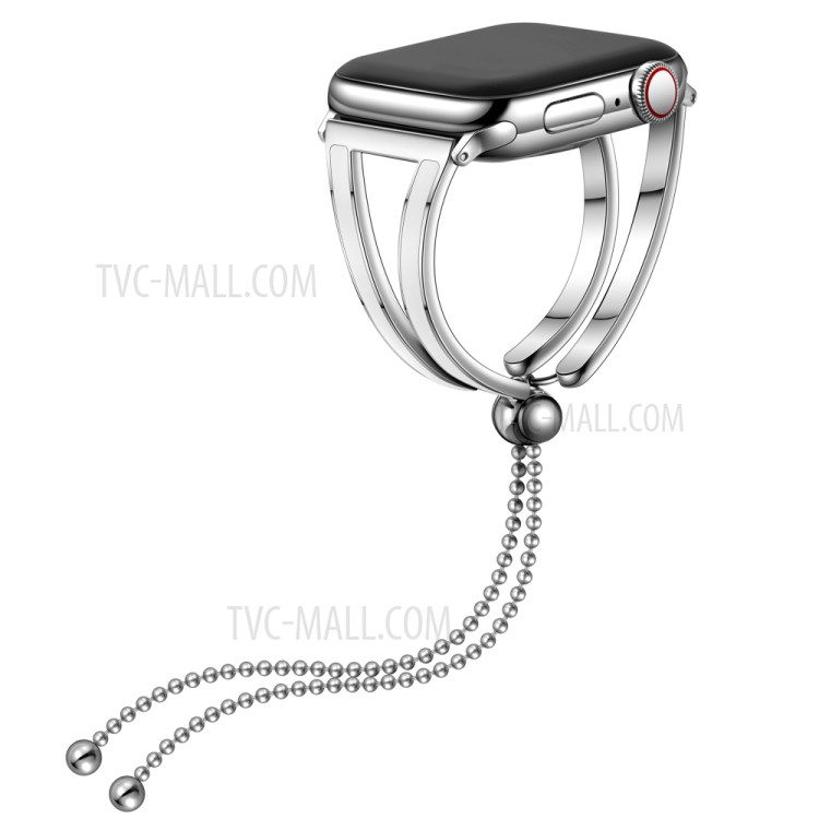 Edelstahl-Uhrenarmband Schmuck Armband Für Apple Watch Serie 6 SE 5 4 40mm / Serie 3 2 1 38 Mm - Silber- / Weiß-4