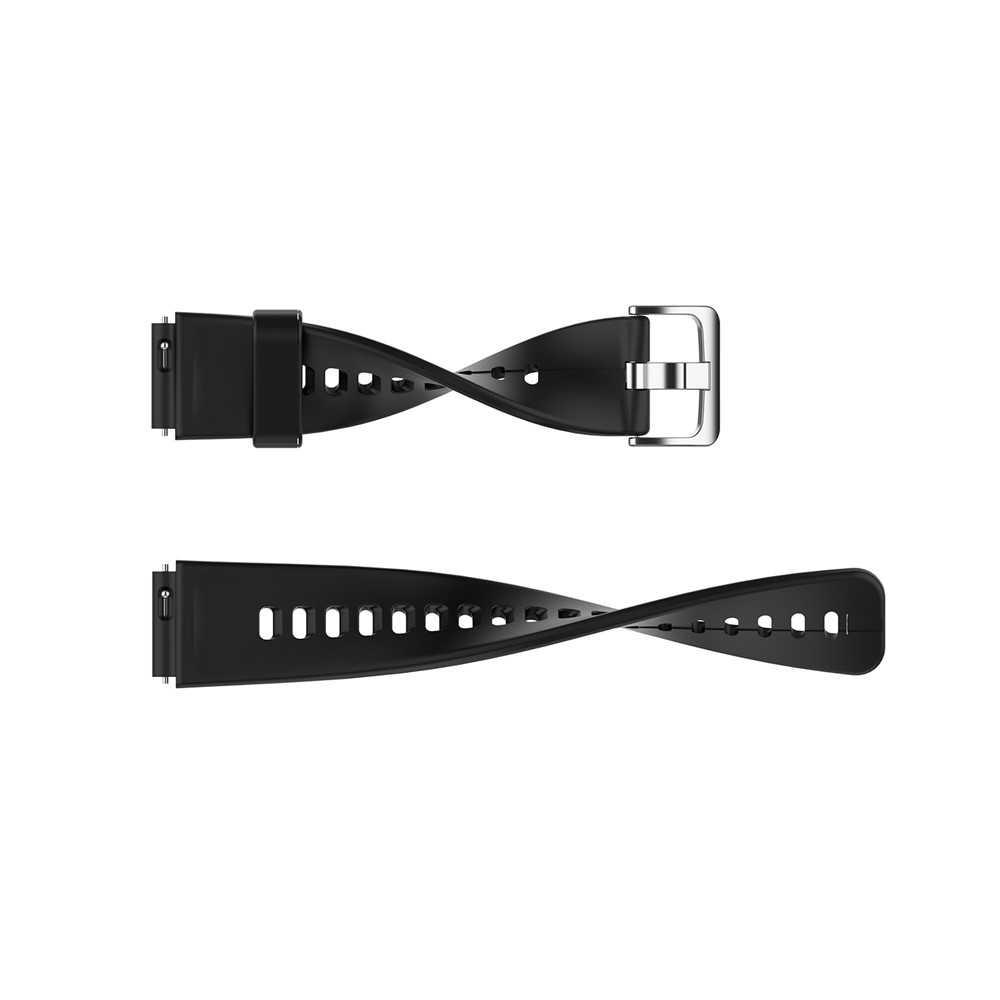 Soft Silicone Watch Strap Replacement 16mm for Huawei TalkBand B3 / B6 - Black-8