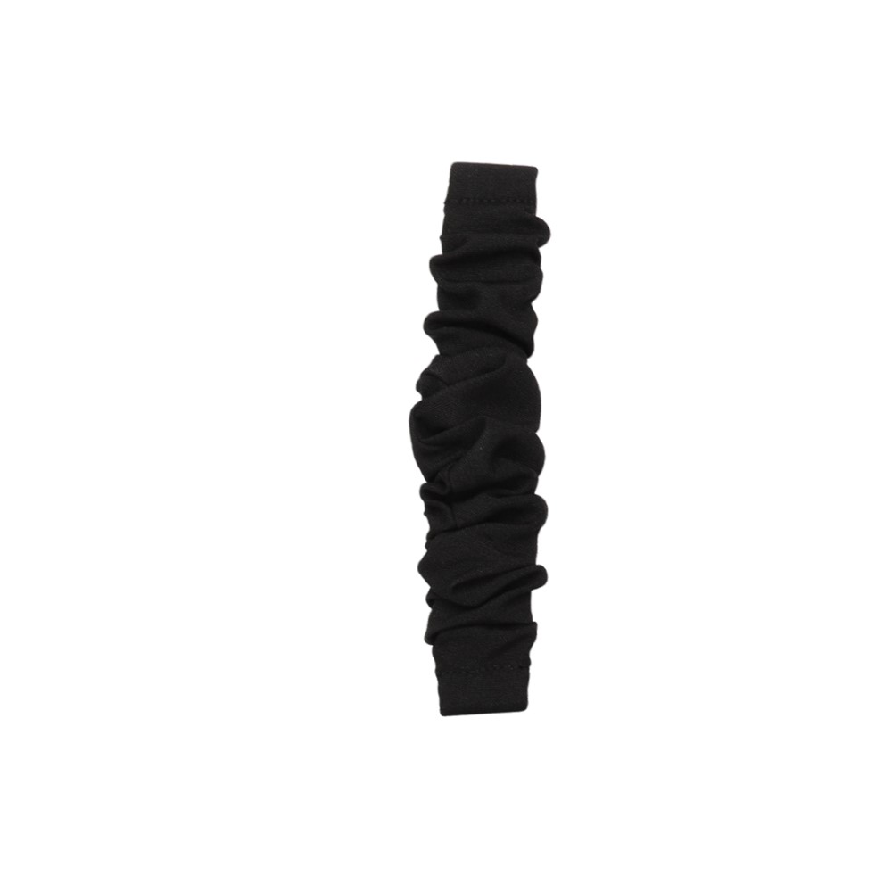 Hair Band Printed Fabric Watch Band for Fitbit Versa 3/Sense - Black-3