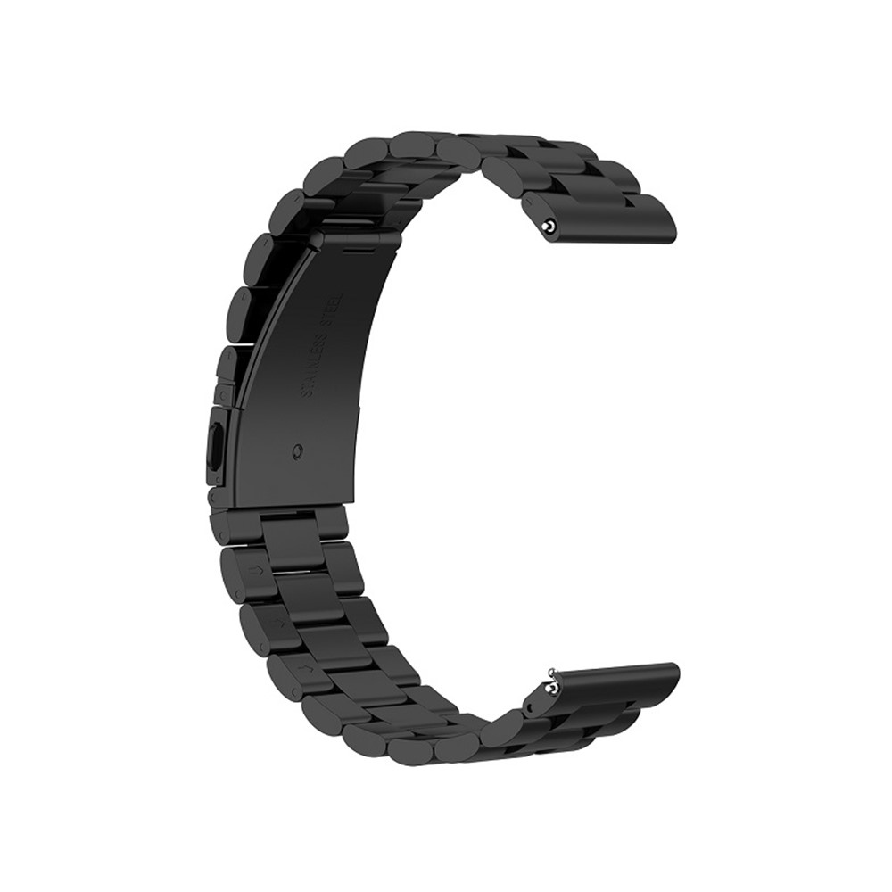 24mm Stainless Steel Watch Replacement Band - Black-2