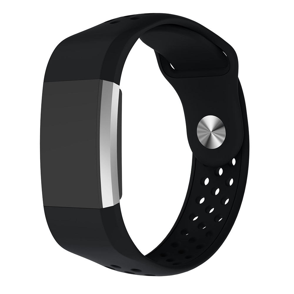 Correa De Silicona Reloj Inteligente Para Cargar 2 Fitbit - Negro-3