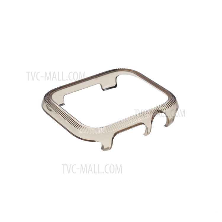 Acrylic Watch Band + Watch Frame Case for Apple Watch Series 5/4 40mm, Series 3/2/1 38mm - Gold-2