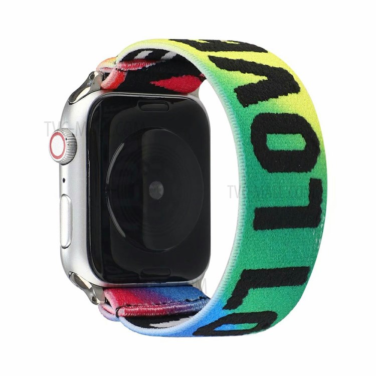 Elastische Tuch Ersatzuhr-Uhr Für Apple Watch Serie 4/5/6 / SE 44mm / Watch-Serie 1/2/3 42mm - Stil C.-1