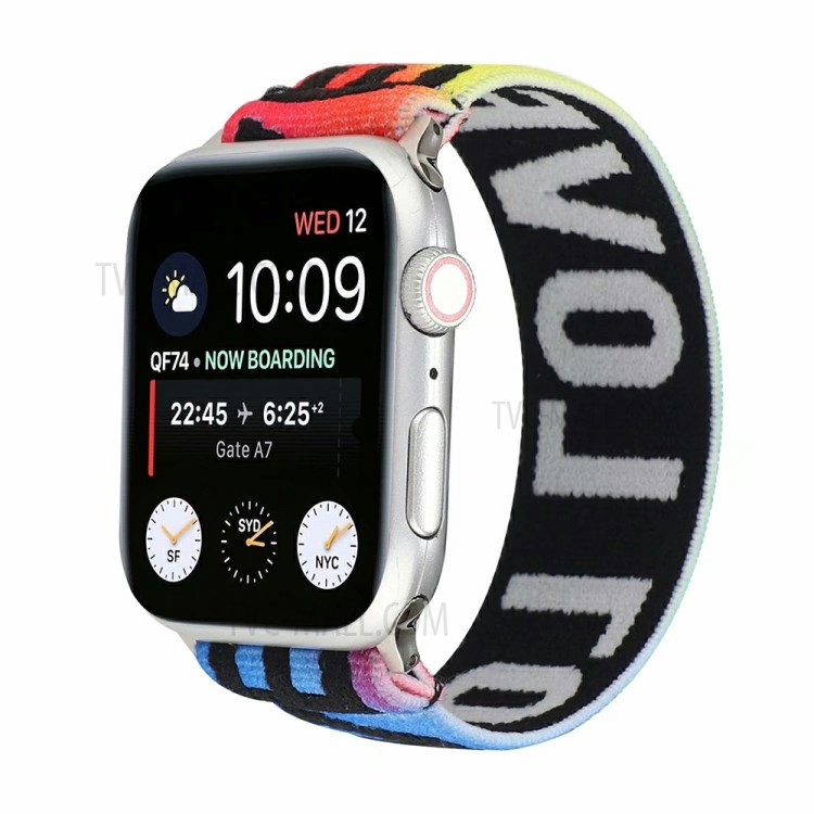 Elastische Tuch Ersatzuhr-Uhr Für Apple Watch Serie 4/5/6 / SE 44mm / Watch-Serie 1/2/3 42mm - Stil C.-2