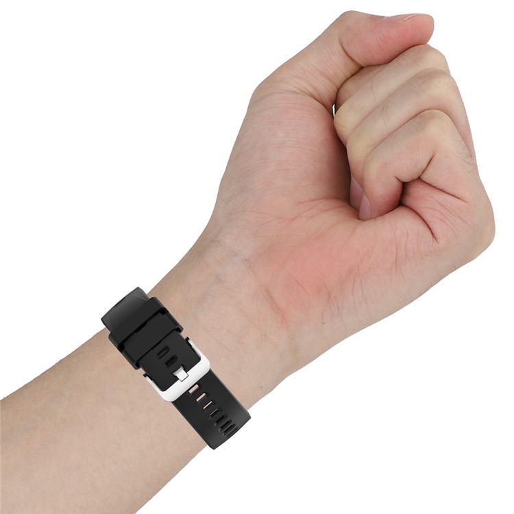 Sports Silicone Watch Band for Huawei Watch GT 2e Replacement Strap - Black-10