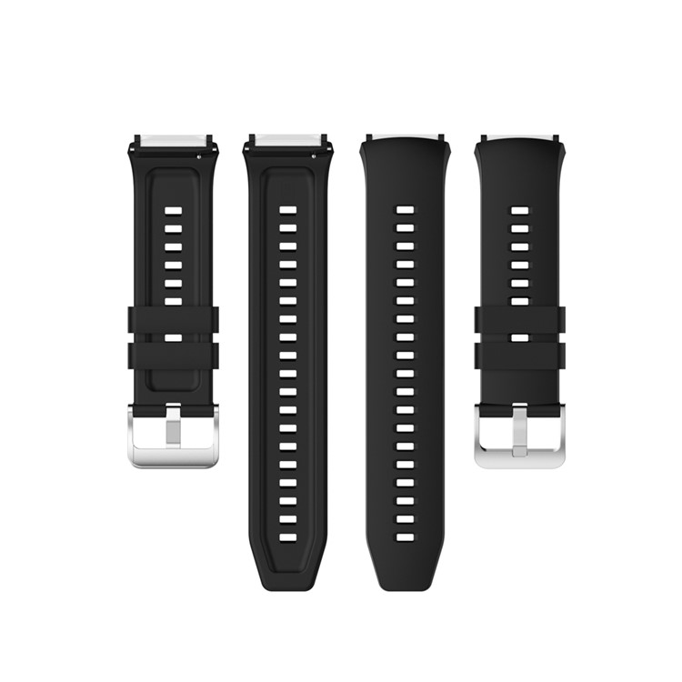 Sports Silicone Watch Band for Huawei Watch GT 2e Replacement Strap - Black-3