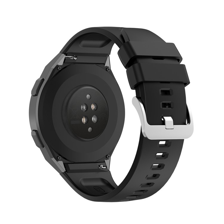 Sports Silicone Watch Band for Huawei Watch GT 2e Replacement Strap - Black-5