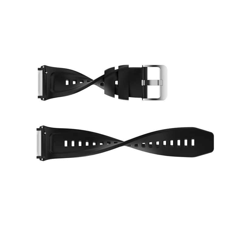 Sports Silicone Watch Band for Huawei Watch GT 2e Replacement Strap - Black-8