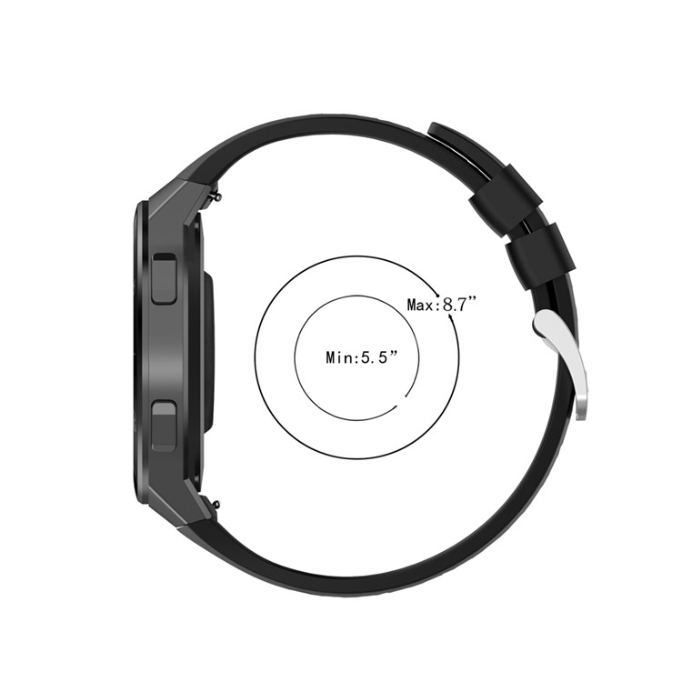 Sports Silicone Watch Band for Huawei Watch GT 2e Replacement Strap - Black-9