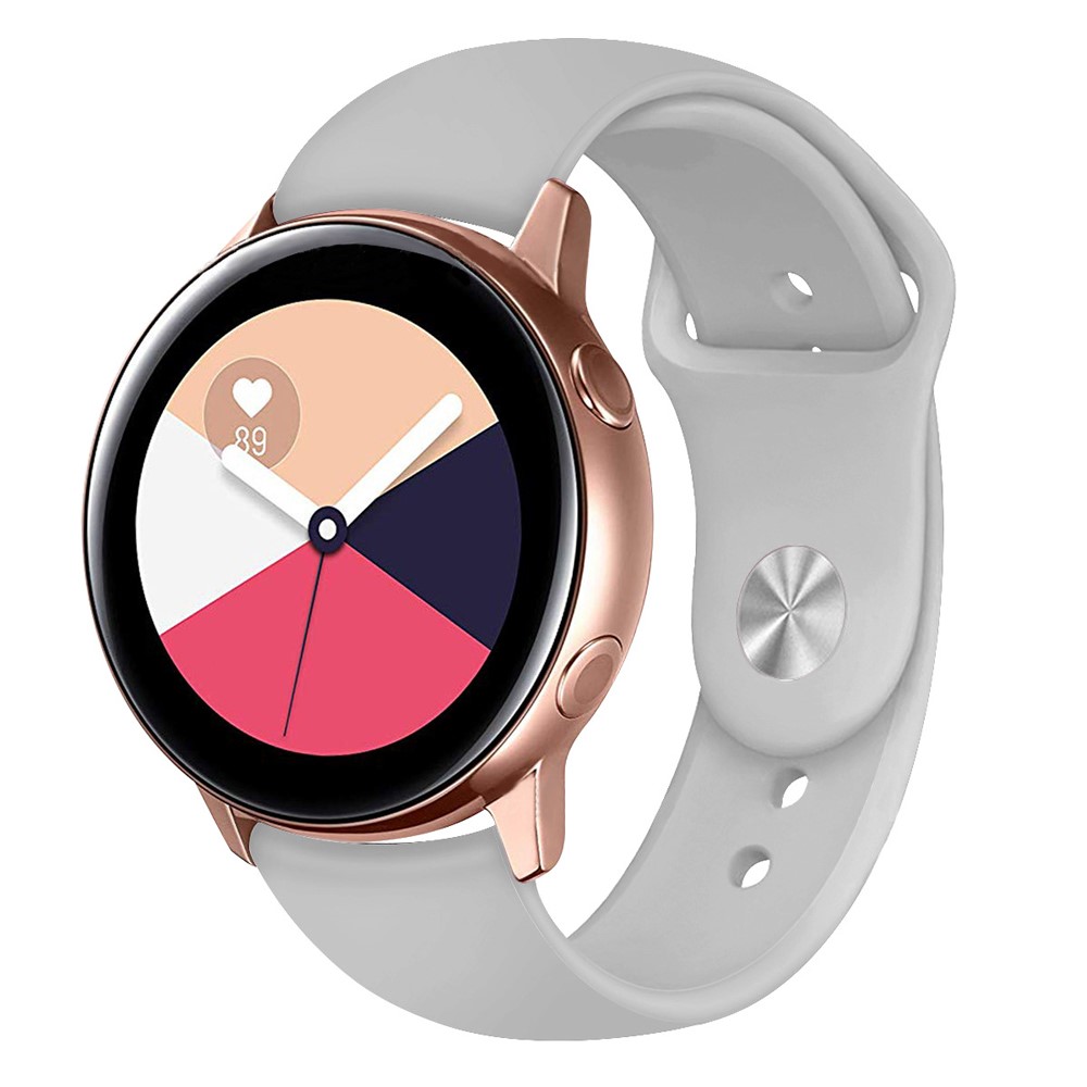 Wholesale Universal Silicone Watch Strap for Samsung Galaxy Watch Active / Galaxy  Watch 42mm / Samsung Gear S2 / Gear Sport / Garmin Vivoactive 3 / Garmin  Vivoactive 3 Music - Grey from China | TVC-Mall.com