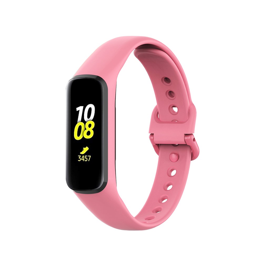 Wholesale Integrated Frame Case Silicone Watch Strap for Samsung Galaxy Fit  2 SM-R220 - Pink from China | TVC-Mall.com
