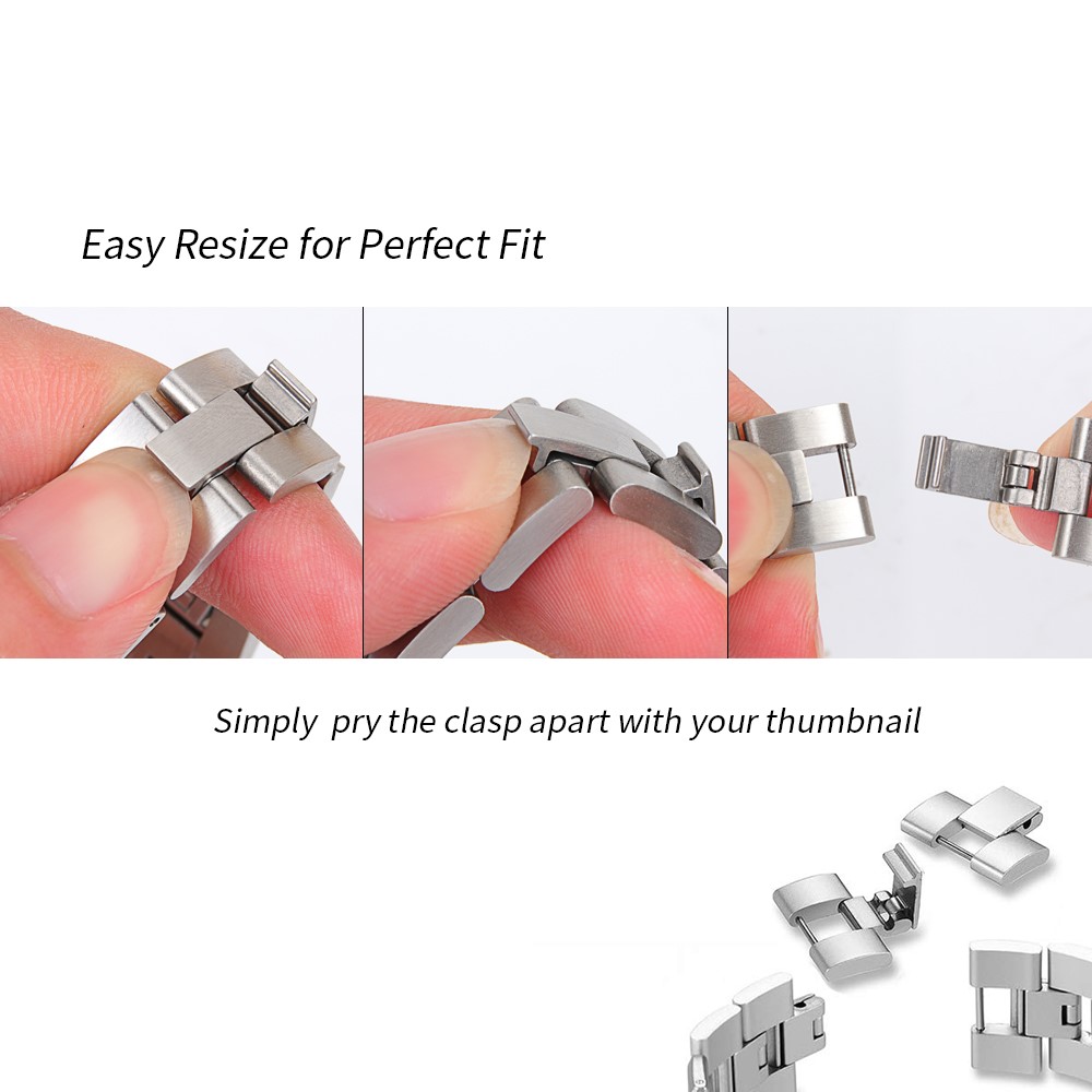 Stainless Steel Rhinestone Decor Watch Strap Replacement for Fitbit Versa 3/Sense-7