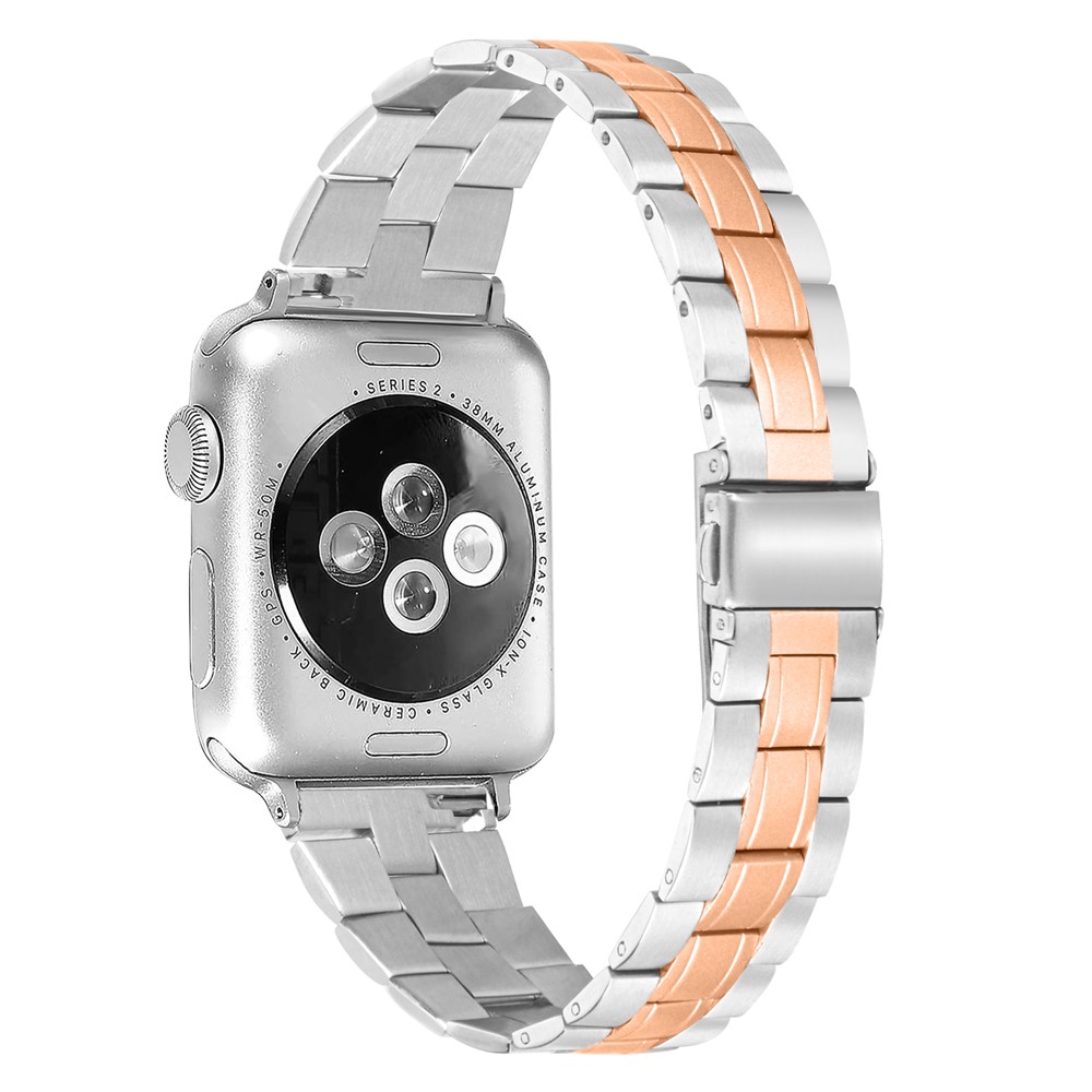 Wholesale Stainless Steel Chain Replacement Three Bead Buckle Watchband for Apple  Watch Series 1 42mm/2 42mm/3 42mm/4 44mm/5 44mm/6 44mm - Gold from China |  TVC-Mall.com