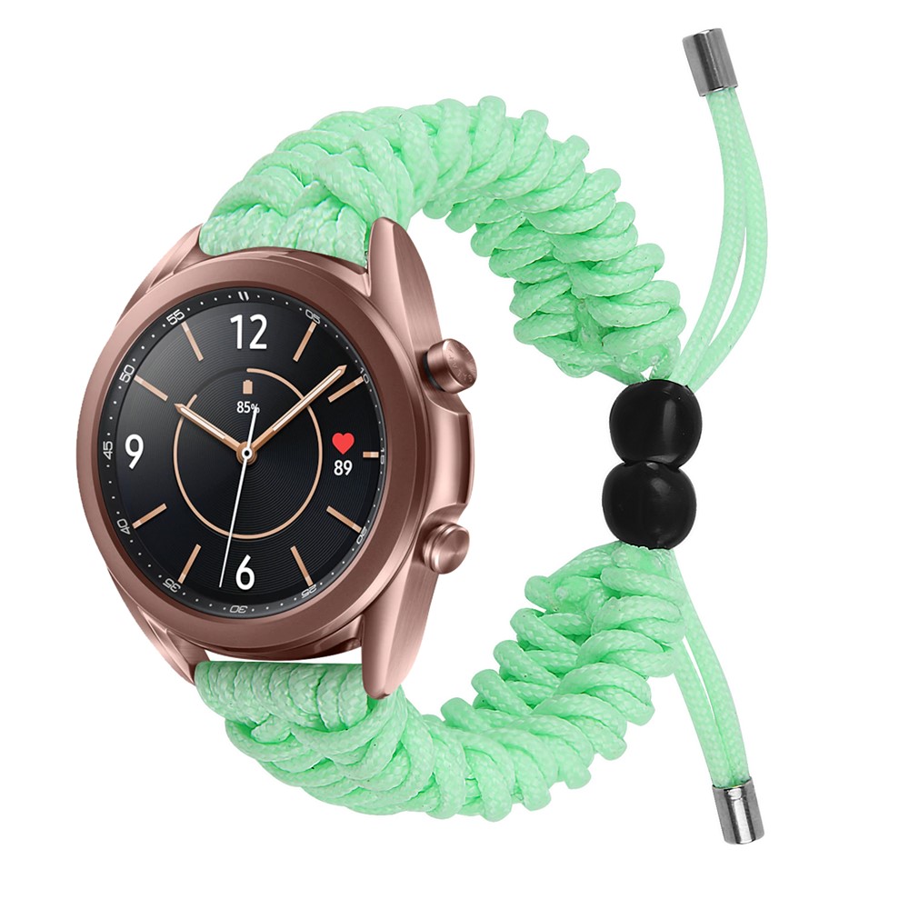 New Style Multi-Color Braided Rope Adjustable Watchband Replacement for Samsung Galaxy Watch3 41mm - Green-2