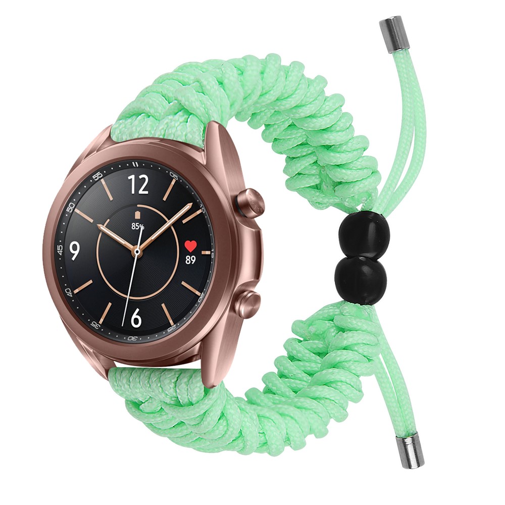 Nuevo Estilo de Reemplazo de Banda de Reloj Ajustable de Cuerda Trenzada Multicolor Para Samsung Galaxy Watch3 41 mm - Verde-2