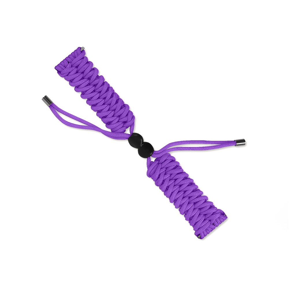 New Style Multi-Color Braided Rope Adjustable Watchband Strap for Huami Amazfit Smart Watch 20mm - Purple-1
