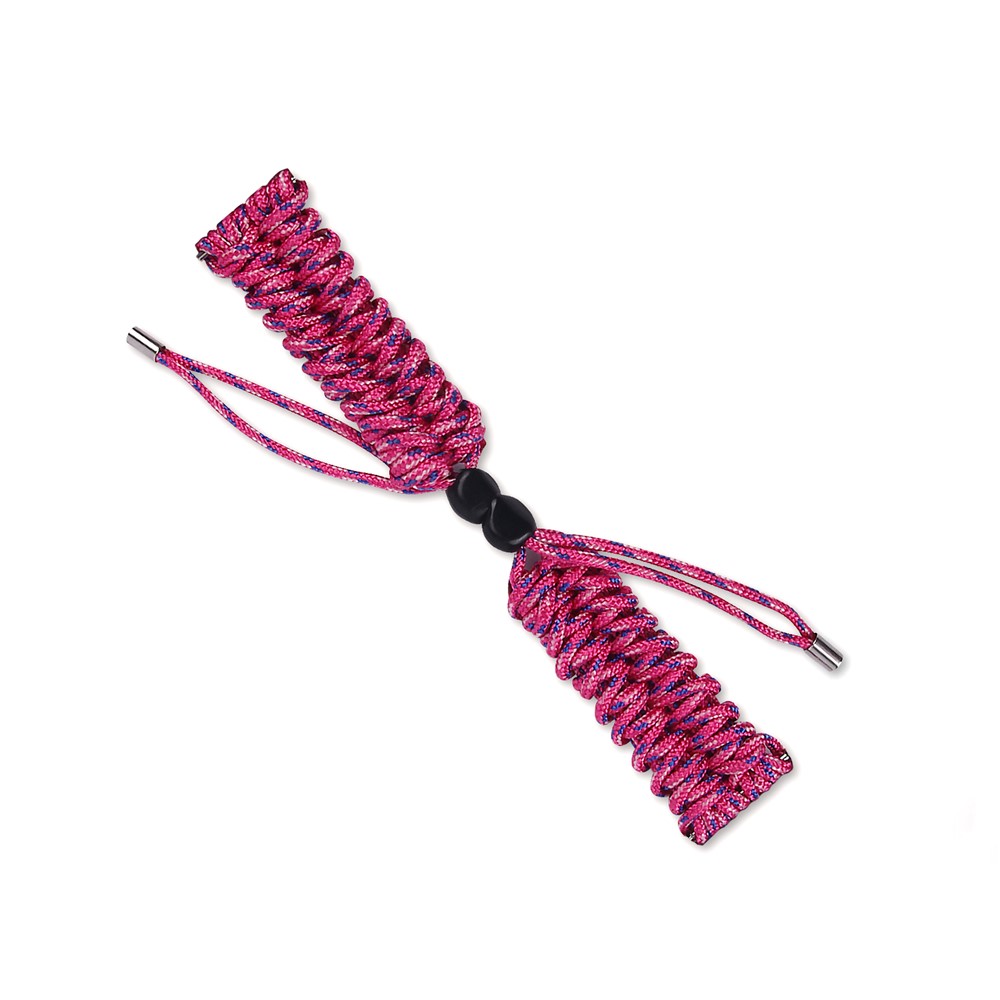 New Style Multi-Color Braided Rope Adjustable Watchband for Huami Amazfit Smart Watch 22mm - Rose-1