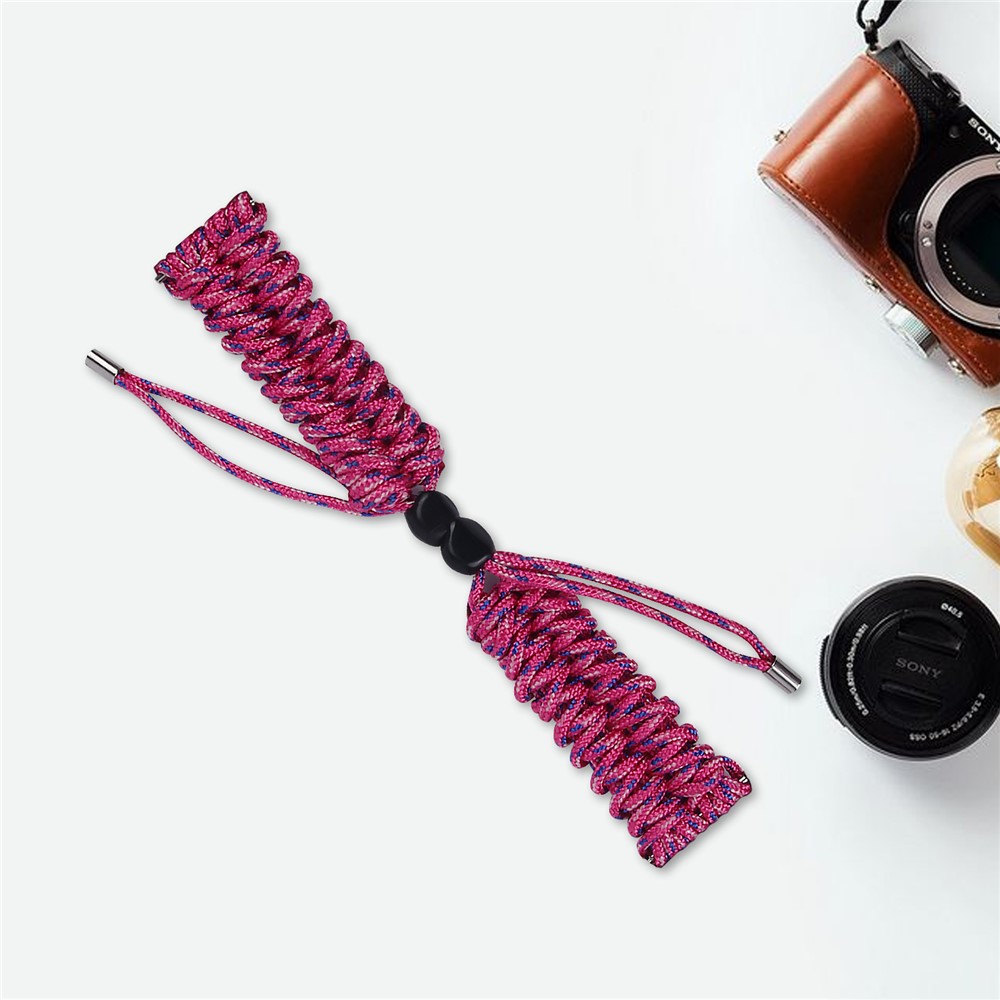 New Style Multi-Color Braided Rope Adjustable Watchband for Huami Amazfit Smart Watch 22mm - Rose-6