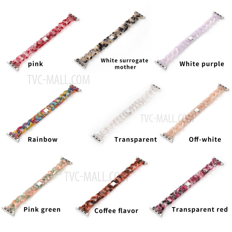 Hautfreundliches Licht Gewicht Bunte Ersatzharz-Uhr-Armband Für Apple Watch-Serie 3 42mm / 4 44mm / 5 44mm / 6 44mm / SE 44mm - Dunkler Lila Mischung-3