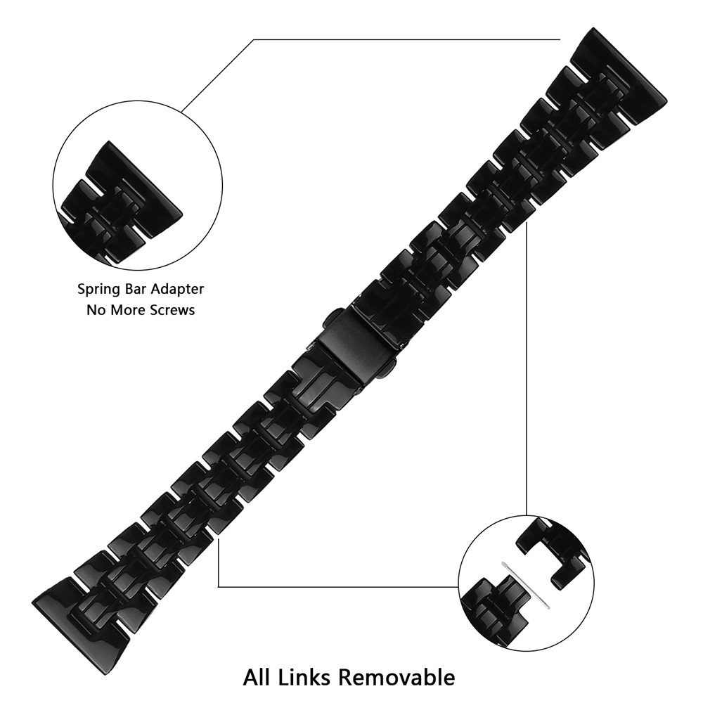 Light Weight Colorful Stylish Resin Watch Band for Huami Amazfit Youth/Sports Smart Watch 22mm - Black-5