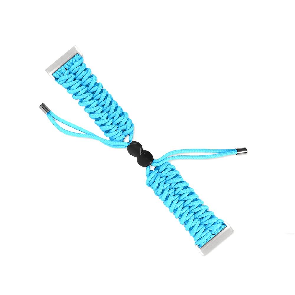 New Style Braided Rope Adjustable Watchband Replacement for Fitbit Versa 3/Sense - Blue-1