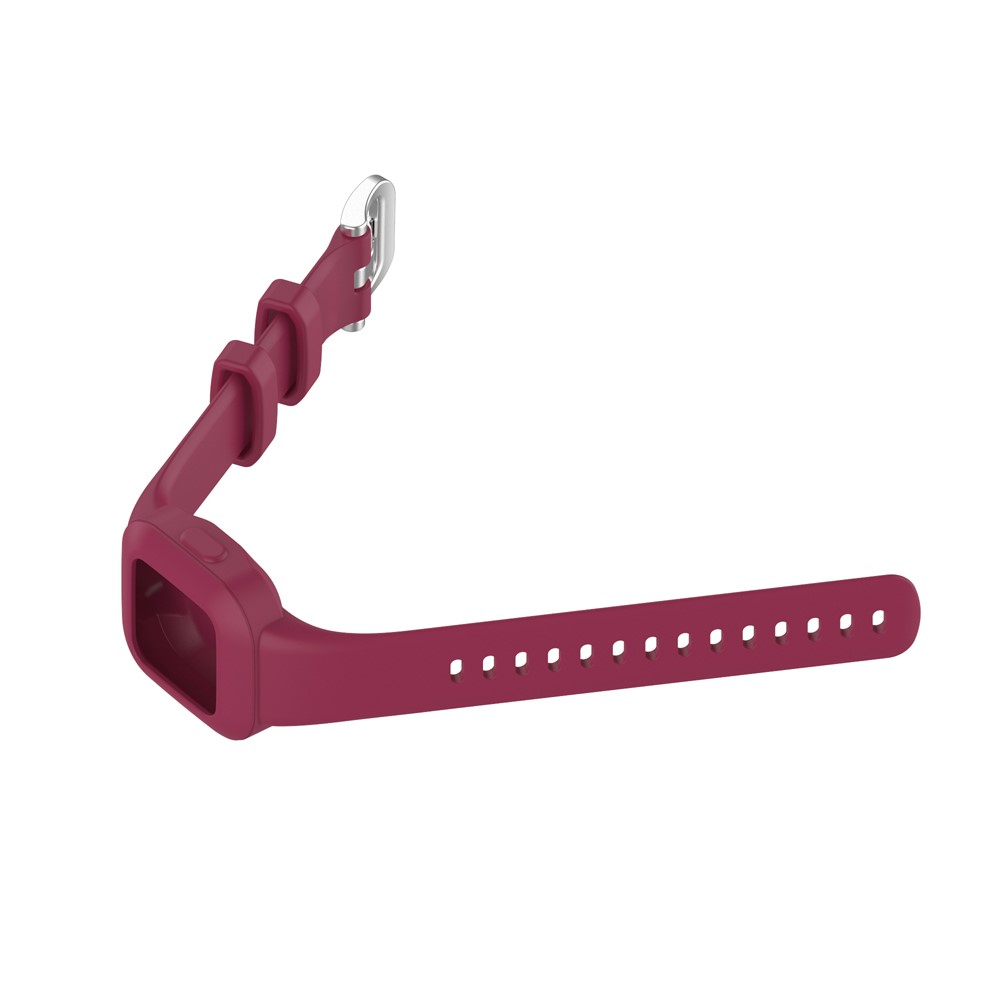 Silicone Wrist Strap Smart Watch Band for Garmin Fit JR 3/Vivofit jr 3 Kids Fitness Trackers - Wine Red-5