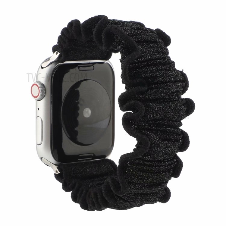 Hair Band Design Watch Strap for Apple Watch 6/5/4/SE 40mm / Watch Series 1/2/3 38mm - Black-1