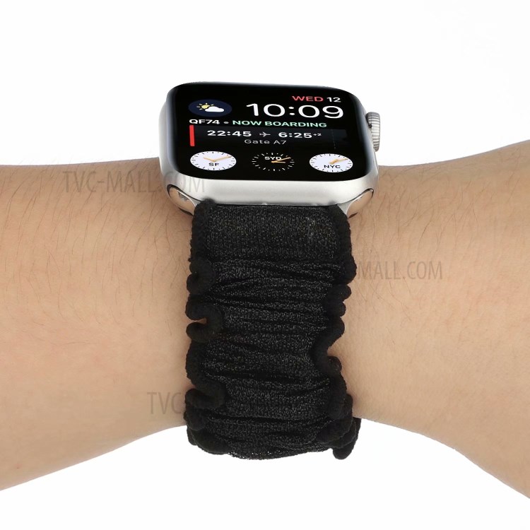 Hair Band Design Watch Strap for Apple Watch 6/5/4/SE 40mm / Watch Series 1/2/3 38mm - Black-4
