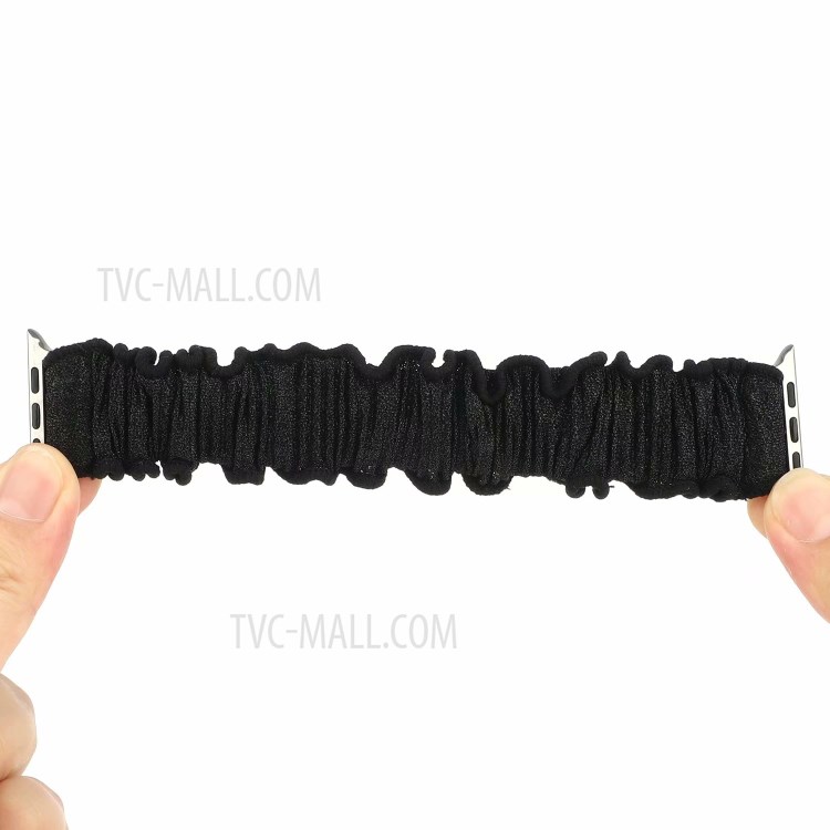 Hair Band Design Watch Strap for Apple Watch 6/5/4/SE 40mm / Watch Series 1/2/3 38mm - Black-5