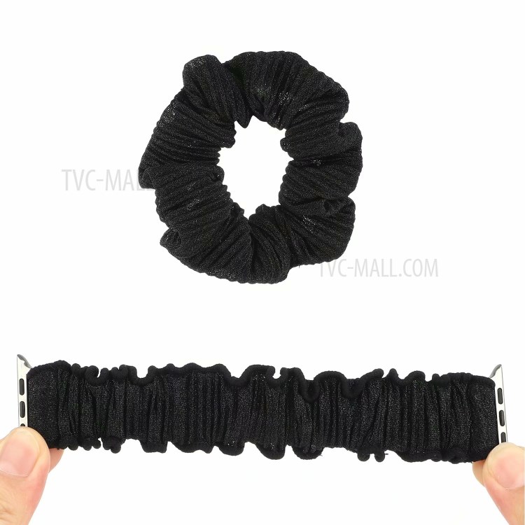 Hair Band Design Watch Strap for Apple Watch 6/5/4/SE 40mm / Watch Series 1/2/3 38mm - Black-6