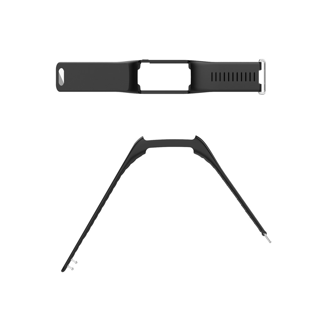 Soft Silicone Watch Band Replacement for POLAR A360 A370 Smart Watch - Black-6