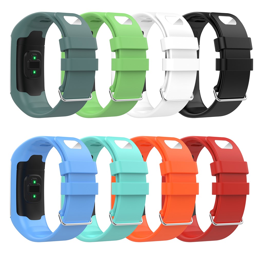 Soft Silicone Watch Band Replacement for POLAR A360 A370 Smart Watch - Black-9
