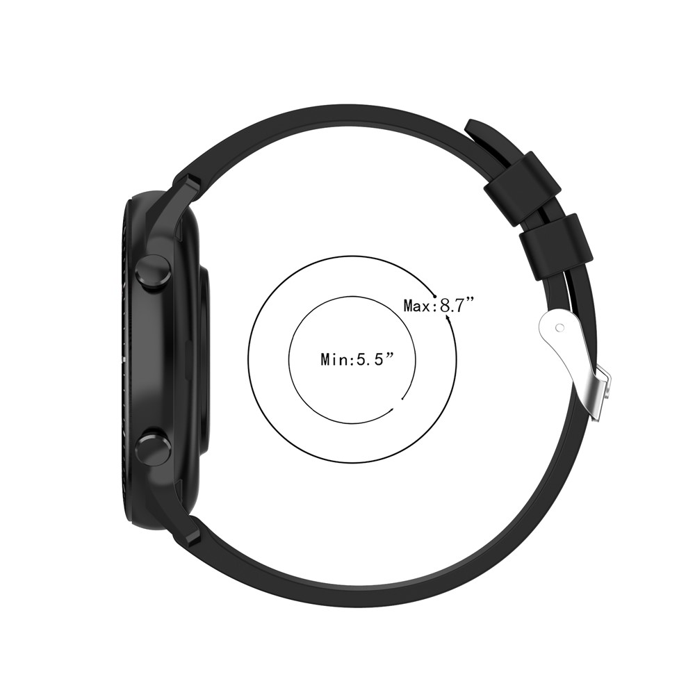 22mm Silicone Watchband Replacement Watch Strap for Huami Amazfit GTR 2e/GTR 2 - Black-7