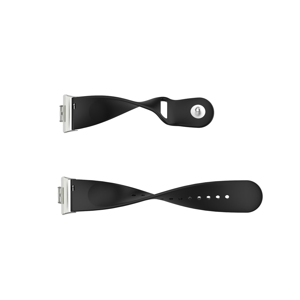 Solid Color Silicone Adjustable Watch Band Strap Replacement for Huawei Watch Fit - Black-6