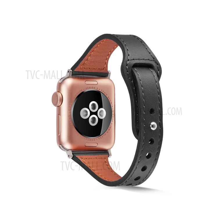 Genuine Leather Watch Replace Strap for Apple Watch Series 6/5/4/SE