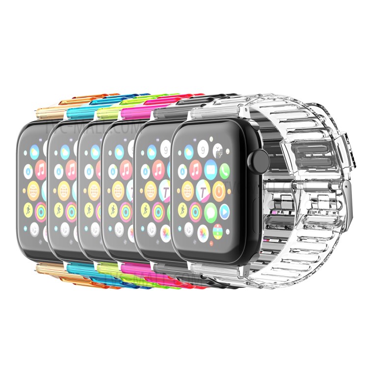 Weiche TPU Smart Watch Ersatzgurt Für Samsung Galaxy-Uhr Active1 / 2, Huawei-Uhr GT 2 42mm Usw. - Transparent-3