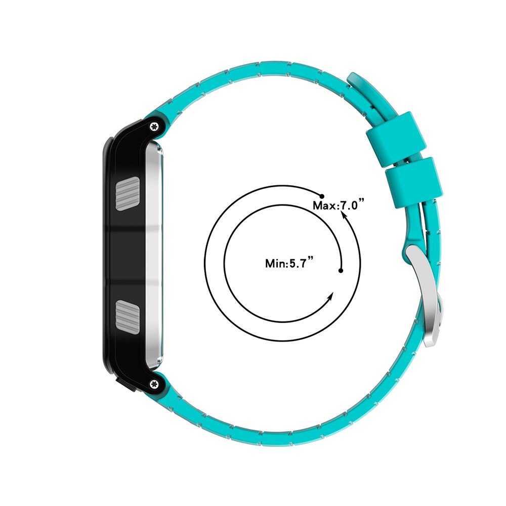 Soft Silicone Wristband Watch Strap with 2 Screwdrivers for Garmin Forerunner 920XT - Teal Blue-6