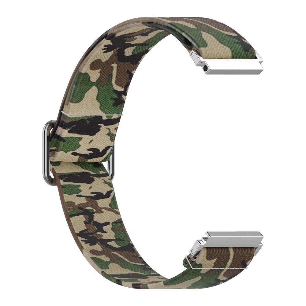 22mm Watch Band Replacement Nylon Watchstrap for Samsung Galaxy Watch3 45mm/Huawei Watch GT 2 Pro - Camouflage Green-2