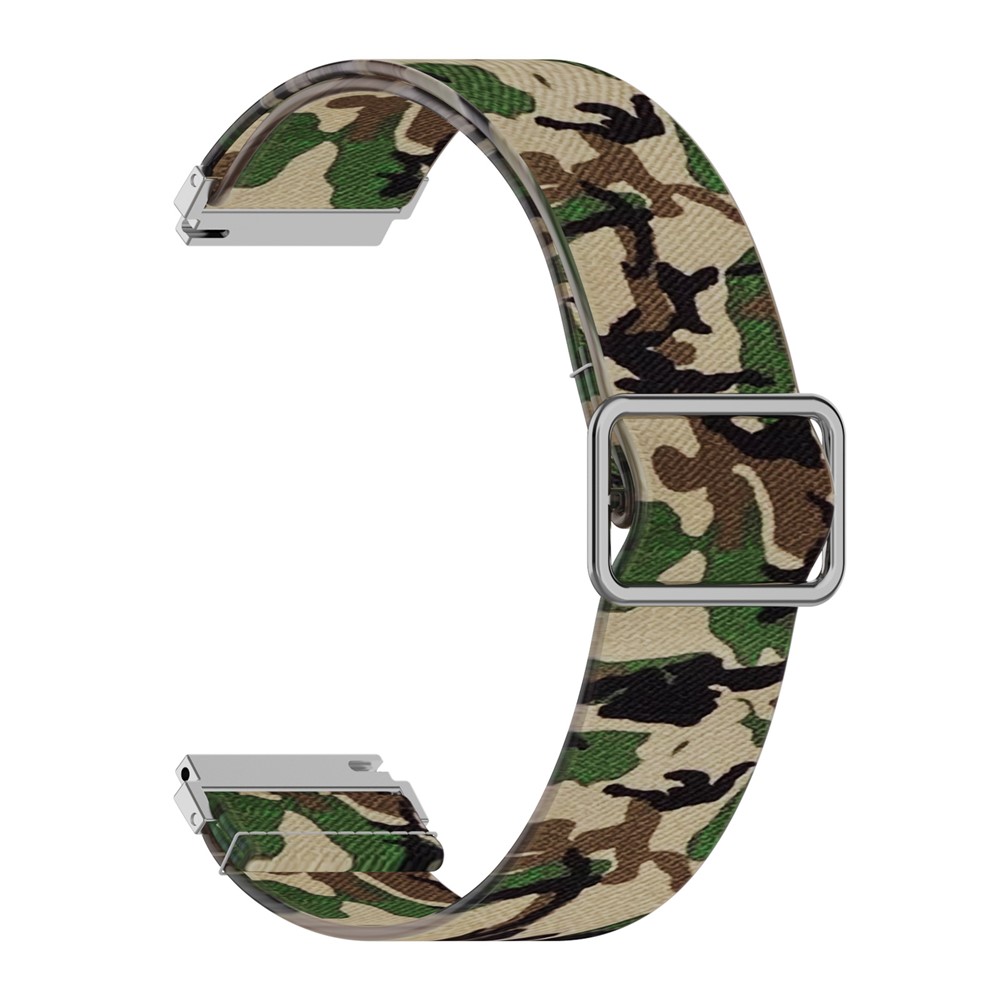 22mm Watch Band Replacement Nylon Watchstrap for Samsung Galaxy Watch3 45mm/Huawei Watch GT 2 Pro - Camouflage Green-4
