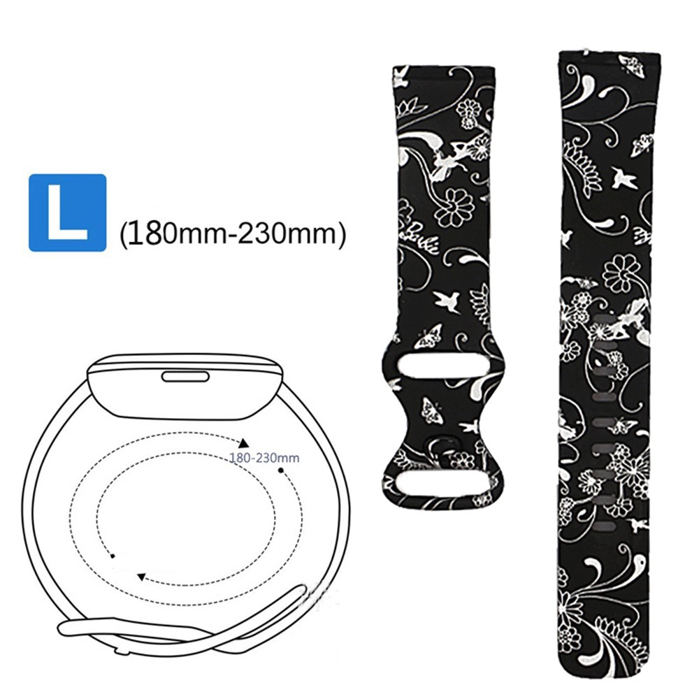 Modèle D'impression Design Silicone Montre Strap Strap Taille De Remplacement L Pour Fitbit Versa 3 - Style A-5