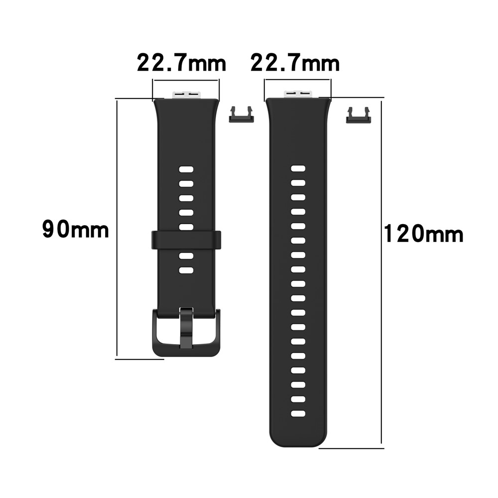 Silicone Solid Color Watch Strap for Huawei Watch Fit(TIA-B09/TIA-B19) - White-12