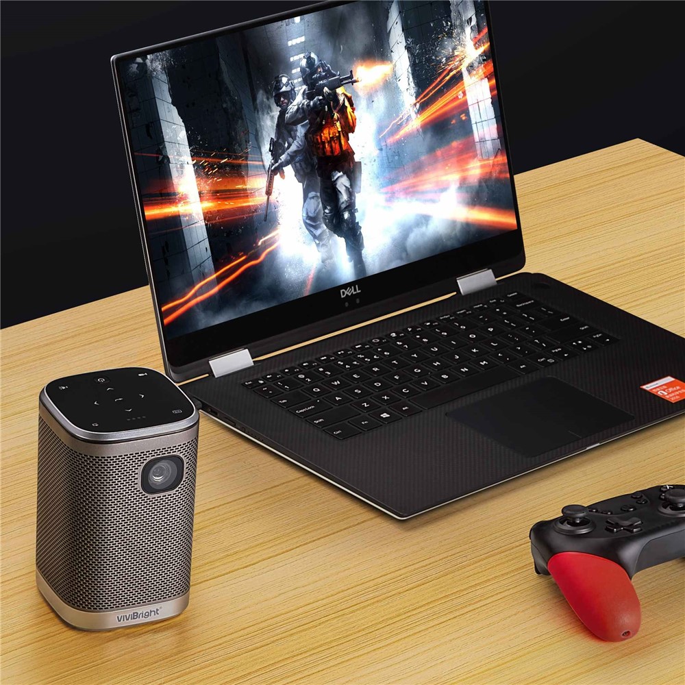 L2 Mini DLP Projector 480P Wireless Screen Mirroring 4500 Lumens Home Theater Beamer - US Plug-6