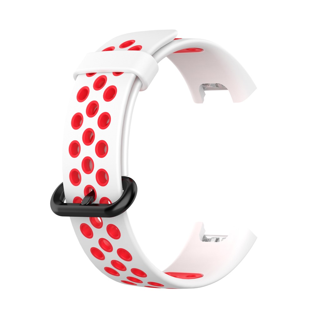 Banda di Orologi Intelligenti in Silicone in Silicone Per Xiaomi Redmi / Mi Guarda Lite - Bianco / Rosso