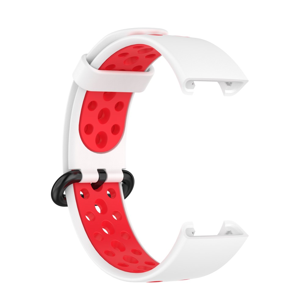 Banda de Relógio Inteligente de Silicone Bi-cor Para Xiaomi Redmi Watch / Mi Assista Lite - Branco / Vermelho