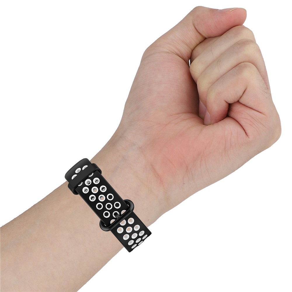 Bi-color Silicone Smart Watch Band for Xiaomi Redmi Watch / Mi Watch Lite - White/Red-7