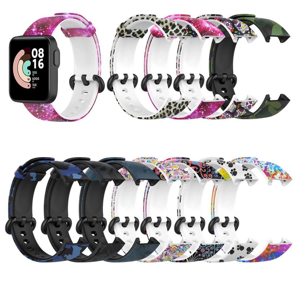 Colorful Pattern Printed Watchband Silicone Watch Strap for Xiaomi Redmi Watch / Mi Watch Lite - Colorful Print-10