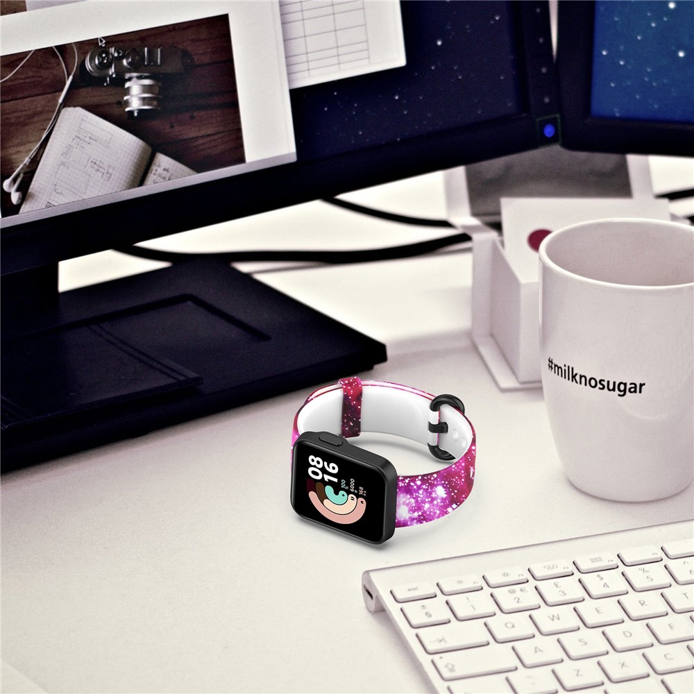 Colorful Pattern Printed Watchband Silicone Watch Strap for Xiaomi Redmi Watch / Mi Watch Lite - Colorful Print-6