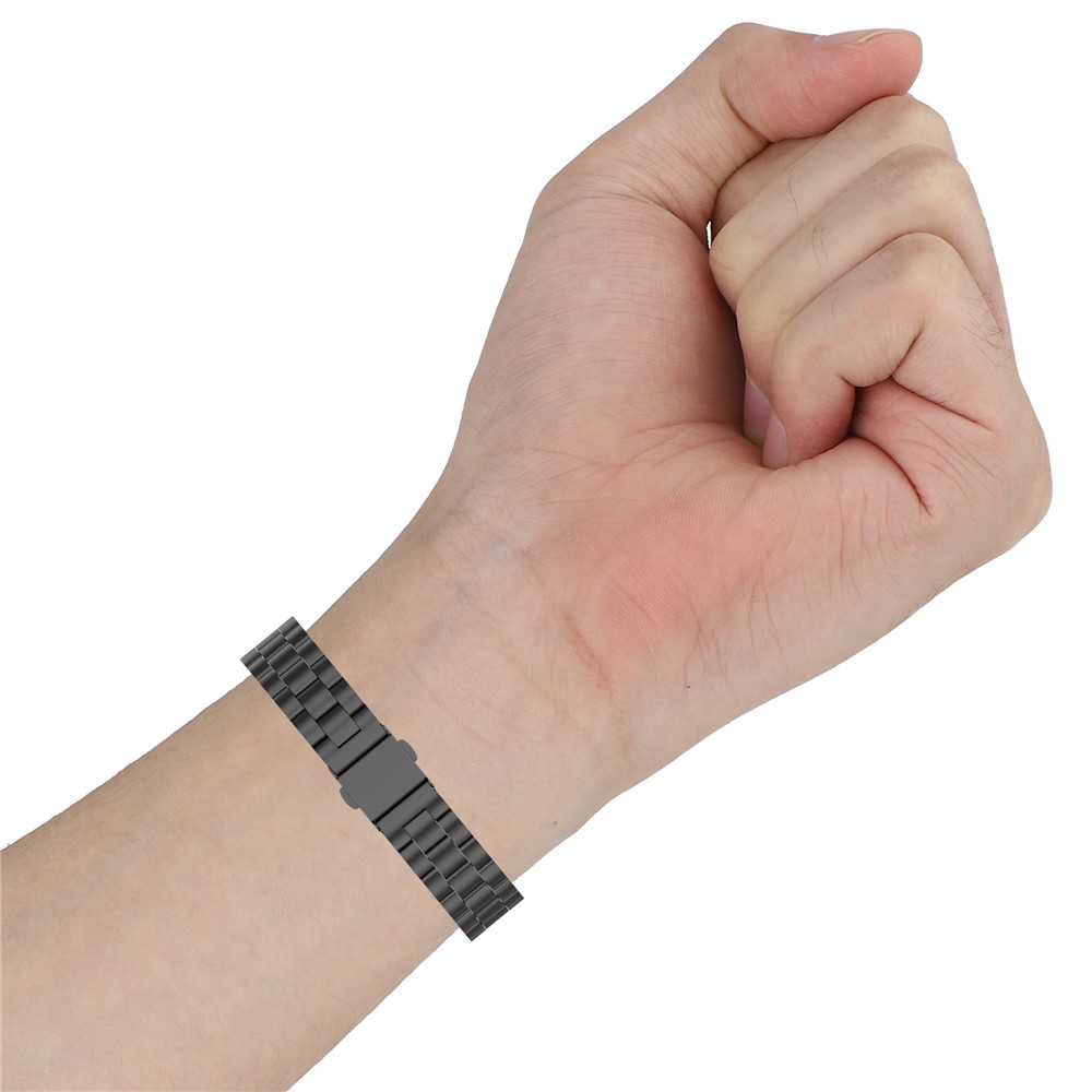 Stainless Steel Replacement Smart Watch Strap Watchband for Xiaomi Mi Band 5/6 - Gold-7