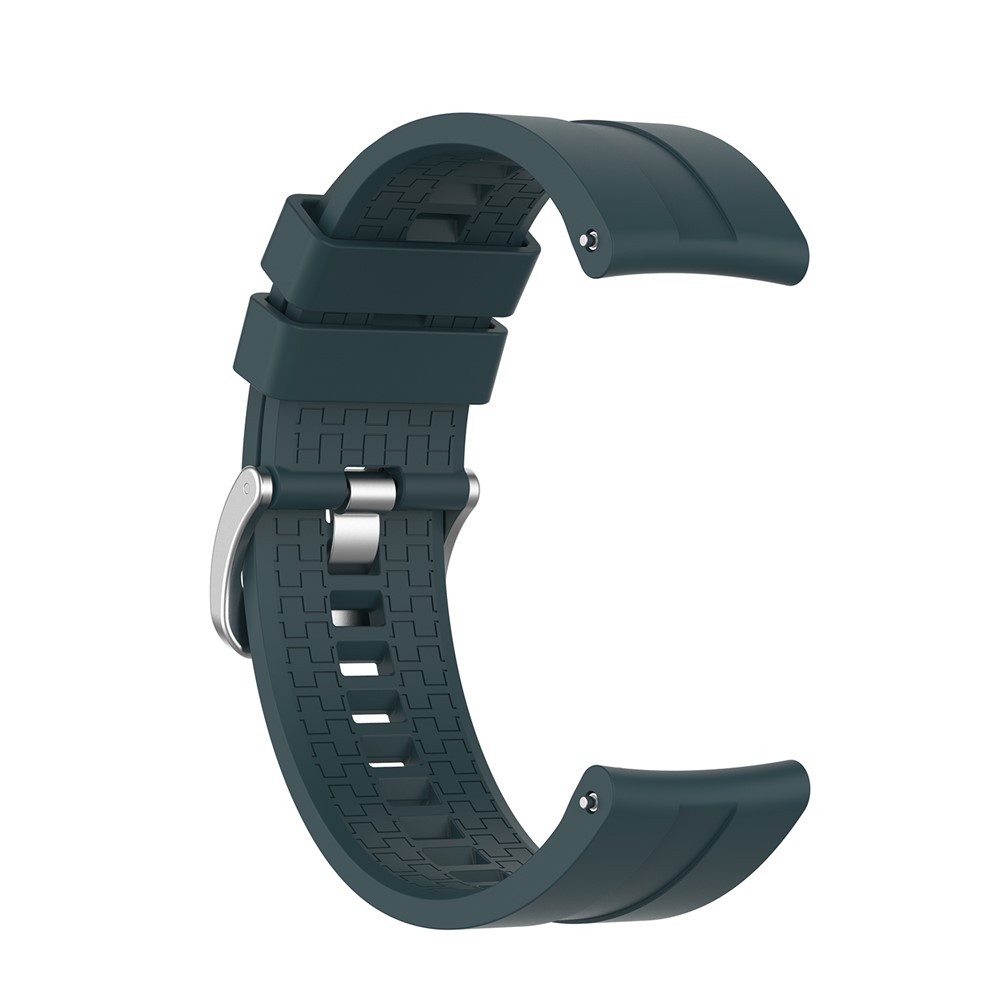 Silicone Smart Watch Band Replacement Adjustable Strap 20mm for Honor Watch ES - Midnight Green-2